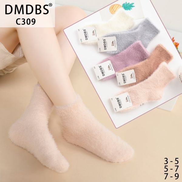 Шкарпетки "DMDBS" С-309 норка дитячі, р. 3-5, 5-7, 7-9 років -асорті -(Дівчинка /однотонні -кольорові) -уп. 10 шт