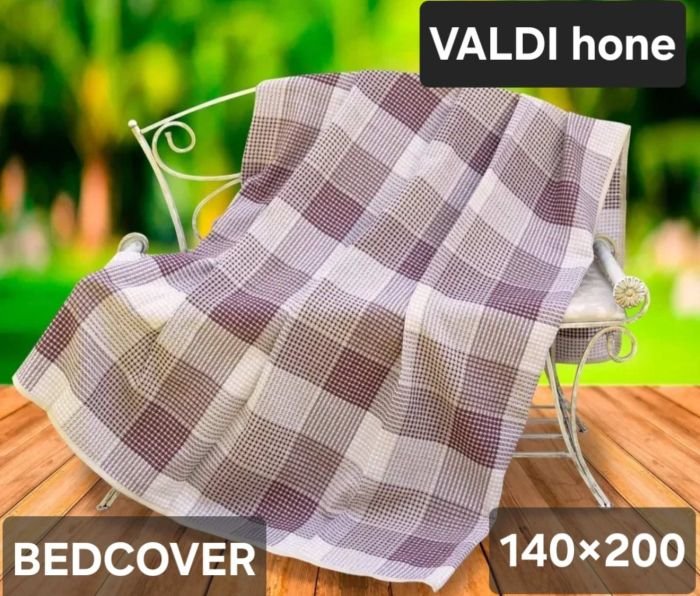 Плед 3в1 "BEDCOVER" 140-14 cotton +polyester р. +/-140*200 -("Жатка" з окантовкою -№14)