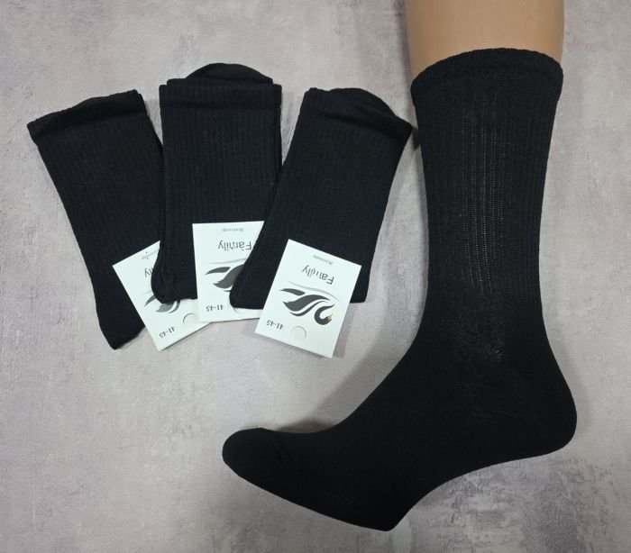 Шкарпетки Житомир "Limerence" 170-1 стрейч чоловічі "Теніс" р. 41-45 -(Теніс -чорні /однотонні -чол.) -уп. 12 шт