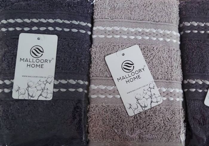 Рушник 5043-432 кухонний cotton -махра, р. 35*75 -уп. 12 шт -(Однотонний +паралельні декоративні смуги з дрібним плетеним візерунком -кухня)