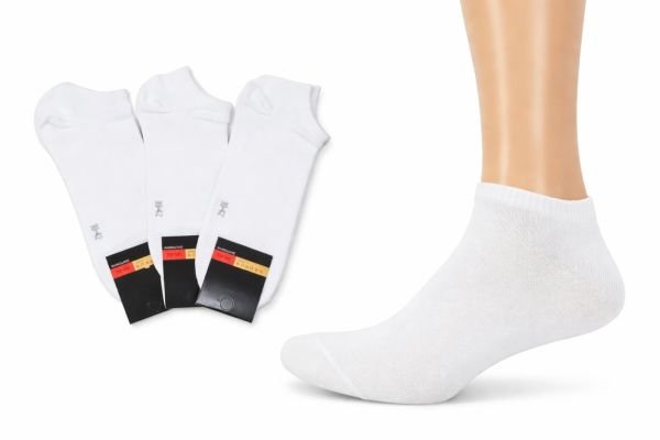 Шкарпетки Житомир "Krokus" 126-2 cotton-стрейч чоловічі "короткі -бавовна", р. 39-42, 42-45 -(Білі -короткі стрейч /cotton)