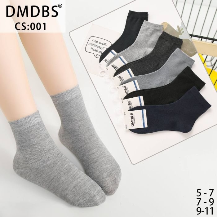 Шкарпетки "DMDBS" СS:001стрейч /cotton дитячі р. 5-7, 7-9, 9-11 років -асорті -(Однотонні -класика -/cs-001) -уп. 10 шт