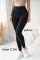 Лосини "Алия" С-04 безшовні в рубчик на байці, р. L/7XL-(46-50) -(чорні)