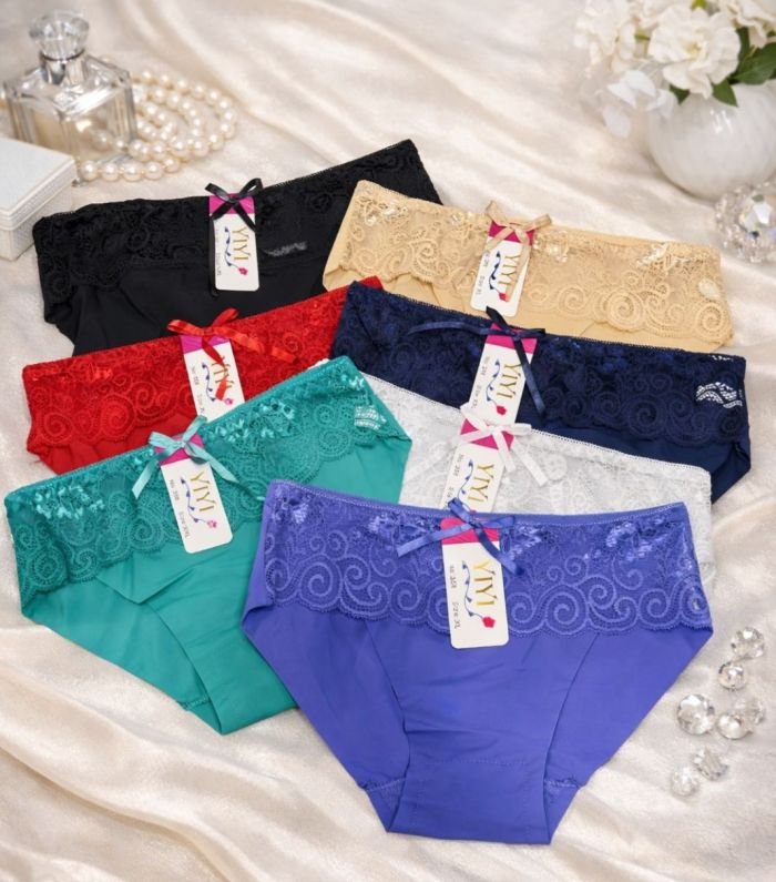 Жіночі труси "YIYI" 358 безшовні мікрофібра з лазерною обробкою, р. XL, 2xl, 3xl -(42-44, 44-46, 46-48) -асорті -(однотонні +спереду під гумкою широка мережива вставка) -уп. 12 шт