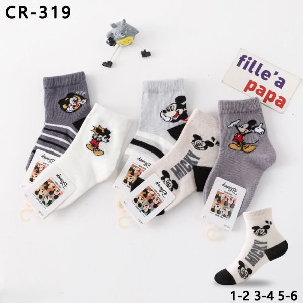 Шкарпетки "DMDBS" СR-319 стрейч /cotton дитячі, р. 1-2, 3-4, 5-6 років -асорті -(Хлопчик -мікс М.Ма-с) -уп. 10 шт