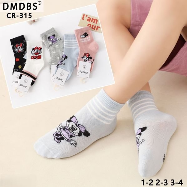 Шкарпетки "DMDBS" СR-31 стрейч /cotton дитячі, р. 1-2, 3-4, 5-6 років -асорті -(Дівчинка -мікс М.Ма-с) -уп. 10 шт