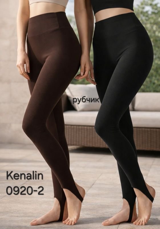 Лосини "Kenalin" 0920-2 безшовні у рубчик +зі штрипкою р. L/4XL-(42-48)
