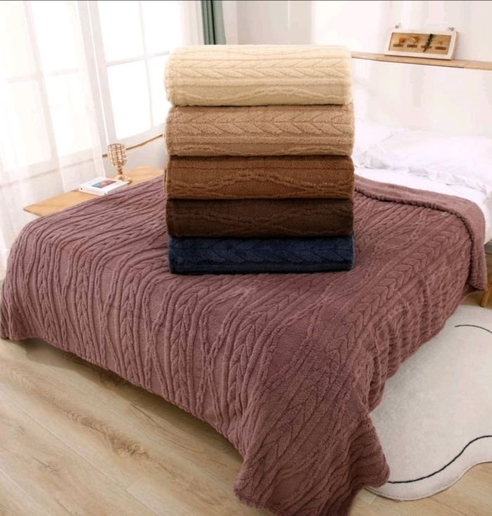 Плед /покривало "Колосок" 7022-2-60 Євро мікрофібра р. Євро +/- 200*230 -(Без вибору забарвлення!!!)