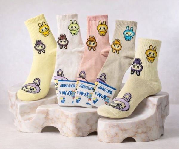 Шкарпетки "Хома /демі" 816 дитячі стрейч-бавовна на розмір за довжиною стопи: 16-18 -випадкове асорті -(Високі з малюнком Ла-бу-ба -стрейч)