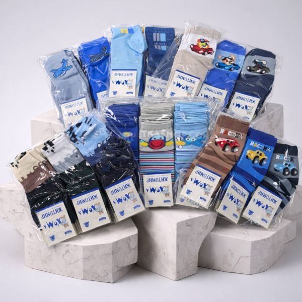 Шкарпетки Житомир "Хома Master" 829-3 дитячі стрейч-бавовна на розмір за довжиною стопи: 14-16 -(ХЛОПЧИК -стрейч 3/4 роки -випадкове асорті без вибору) -уп. 12 шт