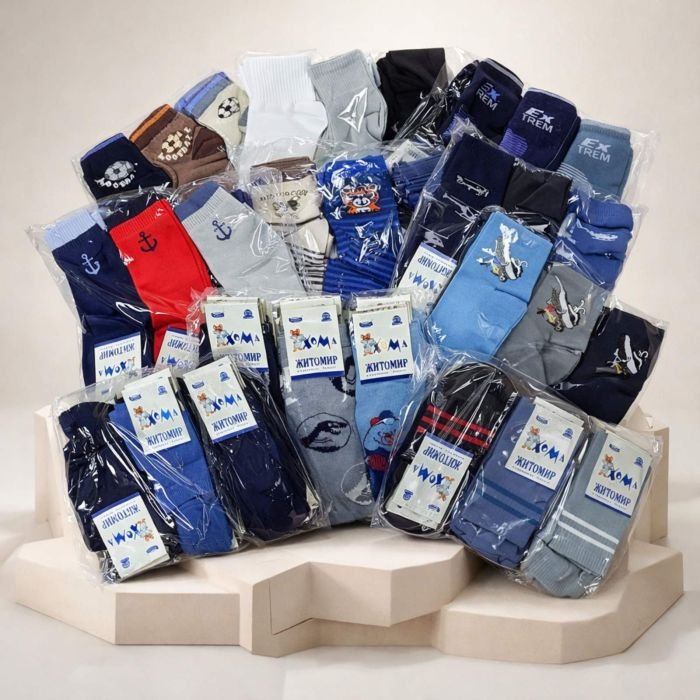 Шкарпетки Житомир "Хома Master" 829-5 дитячі стрейч-бавовна на розмір за довжиною стопи: 18-20 -(ХЛОПЧИК -стрейч 5/7 років -випадкове асорті без вибору) -уп. 12 шт