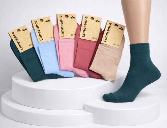 Шкарпетки Житомир "Limerence" 820-22 стрейч/ cotton +віскоза жіночі, р. 36-40 -(віскоза /середні -мікс №2) -уп. 12 шт