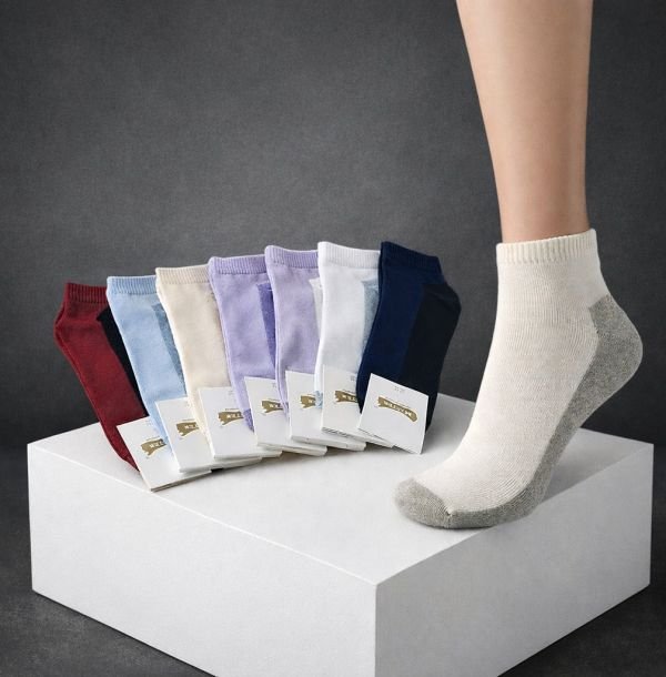 Шкарпетки Житомир "Master" 150-50 бавовна-стрейч жіночі, р. 23-25 -(укорочені -комбіновані /двокольорові -жін. /випадковий мікс) -уп. 12 шт