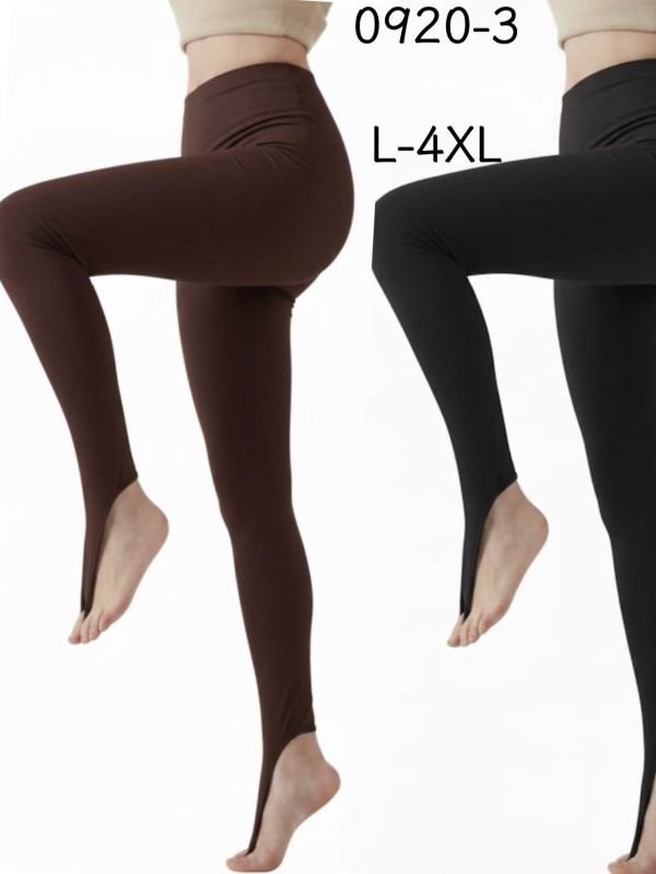 Лосини "Kenalin" 0920-3 безшовні у рубчик +зі штрипкою через палець, р. L/4XL-(42-48)
