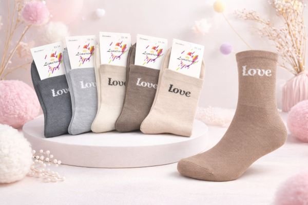 Шкарпетки Житомир "Limerence" 396-15 стрейч дитячі на розмір за довжиною стопи: 14-16, 16-18, 18-20, 20-22, 22-24 -асорті -(дівчинка -однотонні +на гумці в дрібний рубчик напис love -стрейч)
