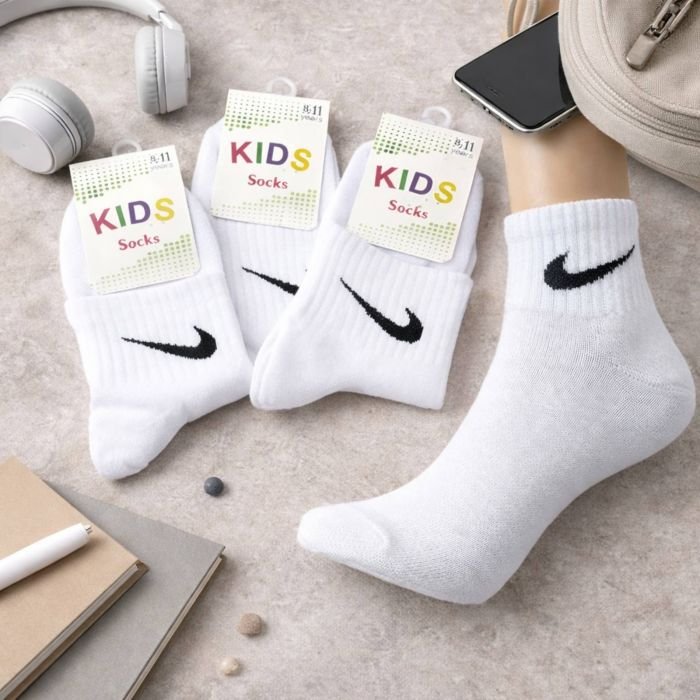 Шкарпетки "Kids sport" N-914-Б стрейч-cotton дитячі, р. 8-11 років -(Білі /укорочені -дитячі) -уп. 10 шт