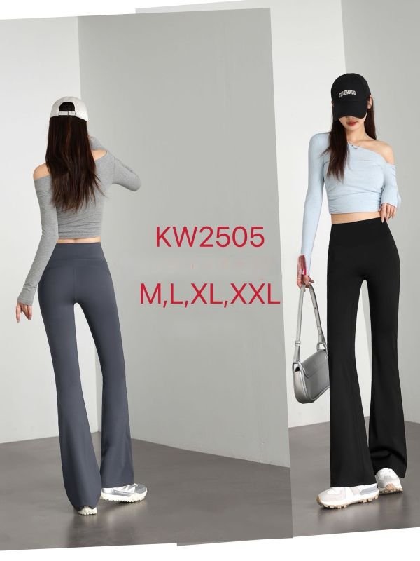 Лосини "Корона" KW-2505-Б кльош з еластичної гладкої тканини дайвінг +з широким поясом, р. L-(44-48), XL-(46-50), 2XL-(48-52) -уп. 1 шт