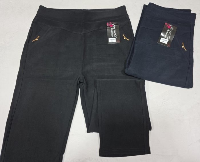 Лосини брючні "Akfu /Круто"QI" 25808 спереду з боків кишені, р. 7XL-(50-52), 8XL-(52-54), 9XL-(54-56), 10XL-(56-58) -уп. 1 шт