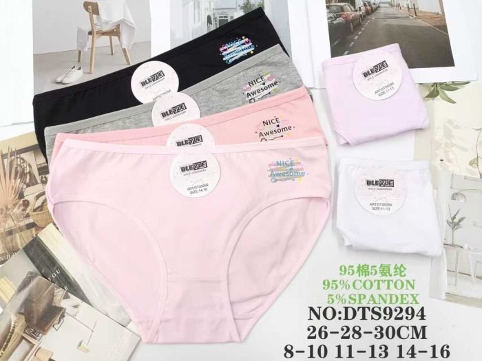 Труси дитячі "Bleyle" DTS-9294 дівчинка cotton, р. 8-10, 11-13, 14-16 років -асорті -уп. мікс 12 шт