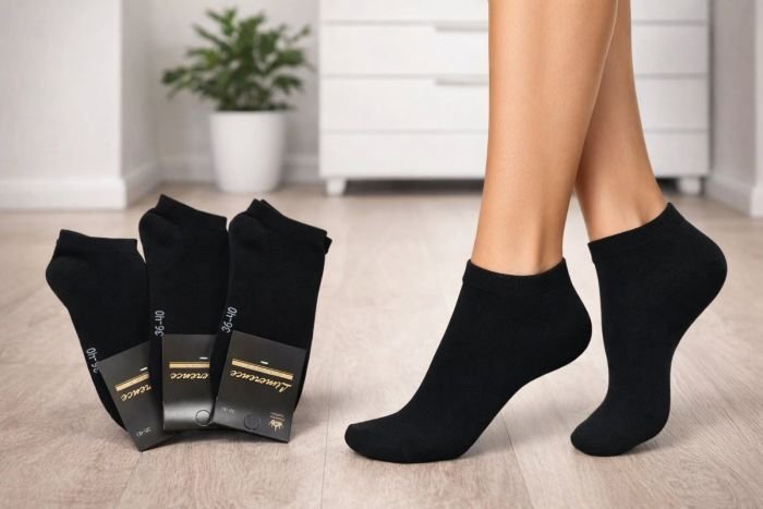 Шкарпетки Житомир "Limerence LUX" 566-1 cotton-стрейч жіночі (узбецька бавовна /короткі), р. 36-40 -("короткі -LUX-бавовна -чорні -жін.) -уп. 12 шт