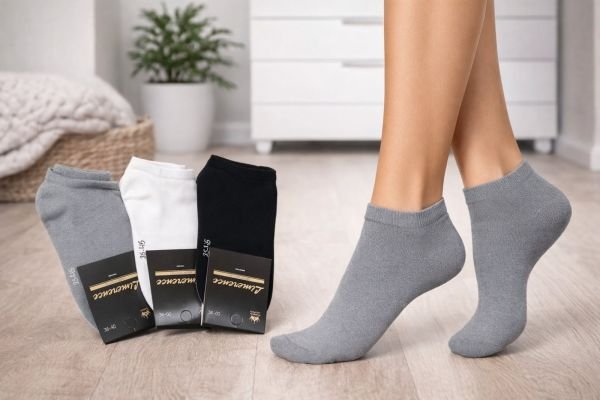 Шкарпетки Житомир "Limerence LUX" 566-3 cotton-стрейч жіночі (узбецька бавовна /короткі), р. 36-40 -("короткі -LUX-бавовна -асорті -сірий /білий /чорний -жін.) -уп. 12 шт 