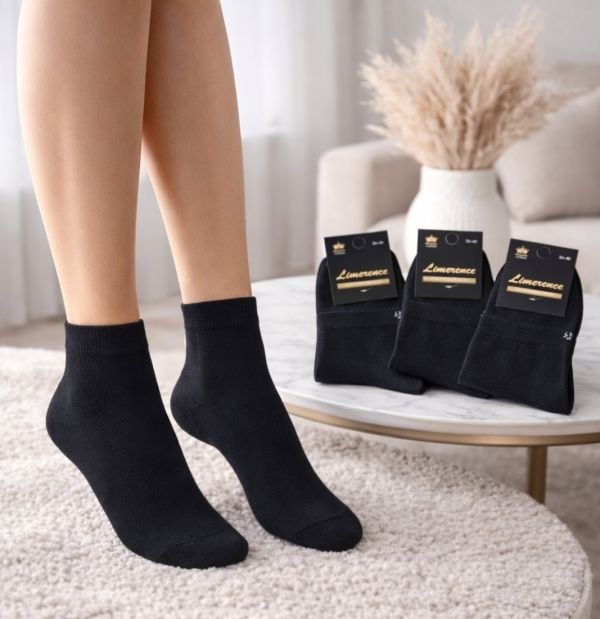 Шкарпетки Житомир "Limerence LUX" 682-02 cotton-стрейч жіночі (узбецька бавовна /середні), р. 36-40 -("середні -LUX-бавовна -чорні -жін.) -уп. 12 шт