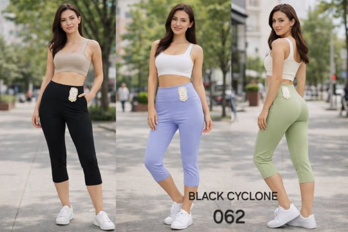 Бриджі "BLACK CYCLONE" 062 з еластичного трикотажу, р. S/m-(44-46), L/xl-(46-48) -(лавандові, фісташкові, чорні)