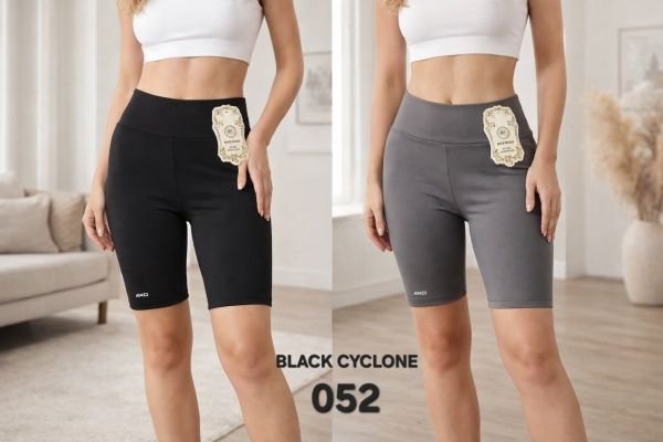 Треки/велосипедки "BLACK CYCLONE" 052 з еластичного трикотажу, р. Хl/2xl-(48-50), 3хl/4xl-(50-52) -(сірі, чорні)