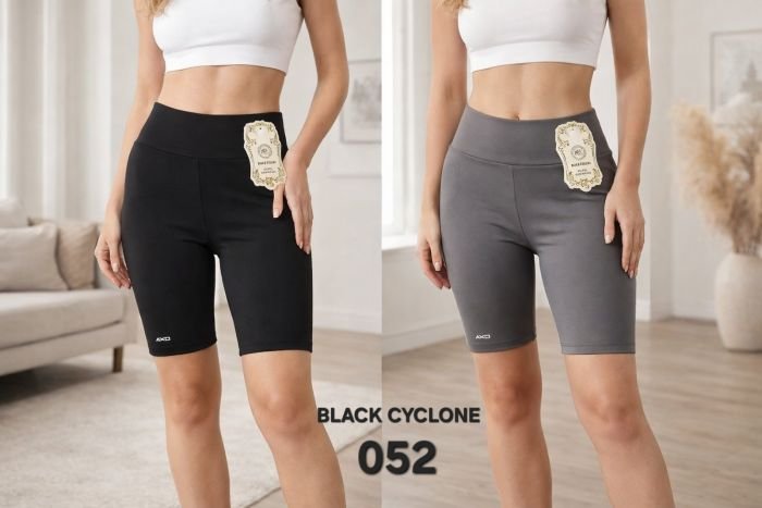 Треки/велосипедки "BLACK CYCLONE" 052 з еластичного трикотажу, р. Хl/2xl-(48-50), 3хl/4xl-(50-52) -(сірі, чорні)