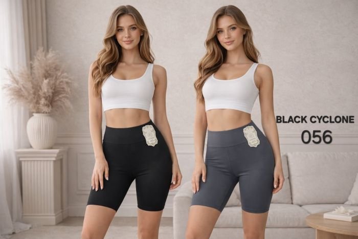 Треки/велосипедки "BLACK CYCLONE" 056 з еластичного трикотажу, р. Хl/2xl-(48-50), 3хl/4xl-(50-52) -(сірі, чорні)