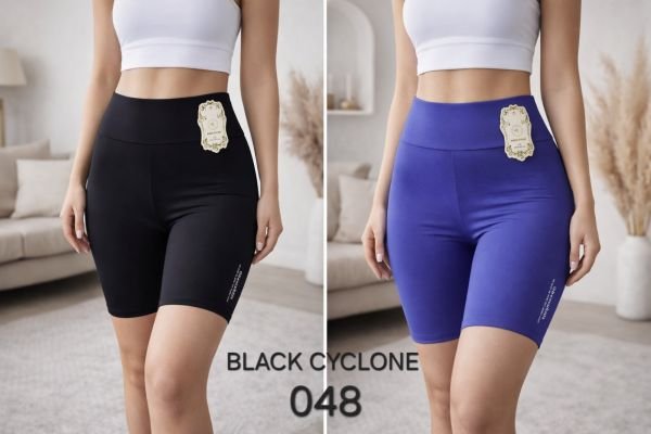 Треки/велосипедки "BLACK CYCLONE" 048 з еластичного трикотажу, р. S/m-(44-46), L/xl-(46-48) -уп. 1 шт