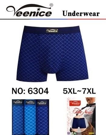 Боксери "VEENICE" 6304 батал cotton+bamboo р. 5Хl, 6XL, 7XL -ростовка 6 шт Бренд Китай