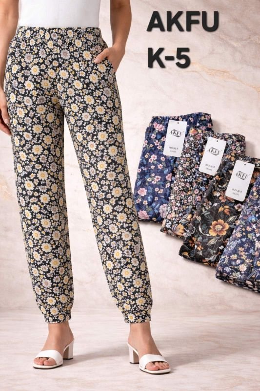 Лосини-султанки "AKFU" К-5 "холодок" з легкої шовковистої тканини +з боків кишені, низ на манжеті, р. 46-50 -(без вибору забарвлення!!!)
