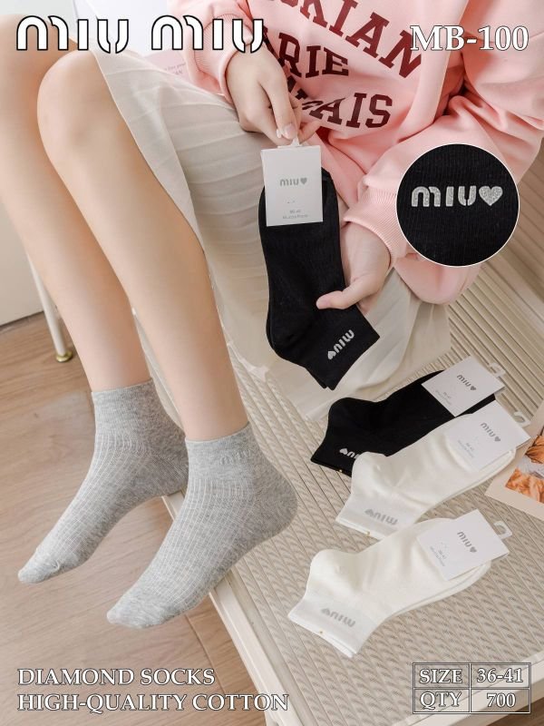 Шкарпетки "DMDBS /min" MB-100 стрейч /cotton жіночі, р. 36-41 -асорті -(Укорочені -однотонні в рубчик +на резинці золотистий написи min min із серцем) -уп. 10 шт