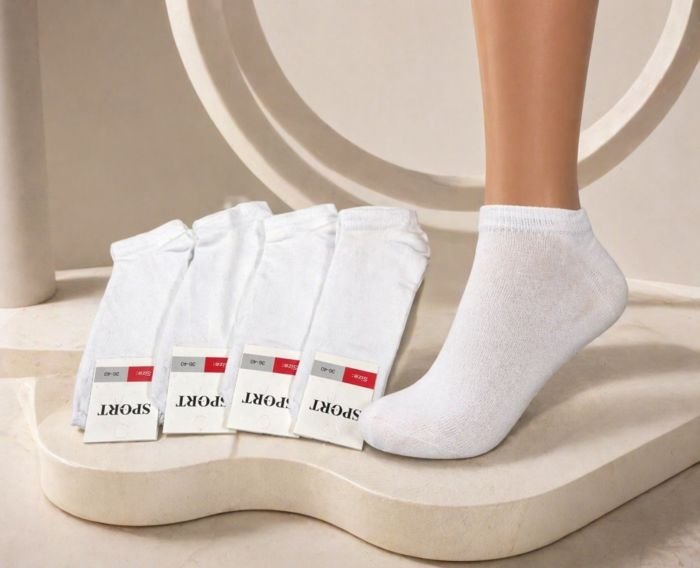 Шкарпетки Житомир "КОІ-Жіноча колекція" 119-12 стрейч жіночі, р. 36-40 -асорті -(Короткі /білі -жін.) -уп. 12 шт