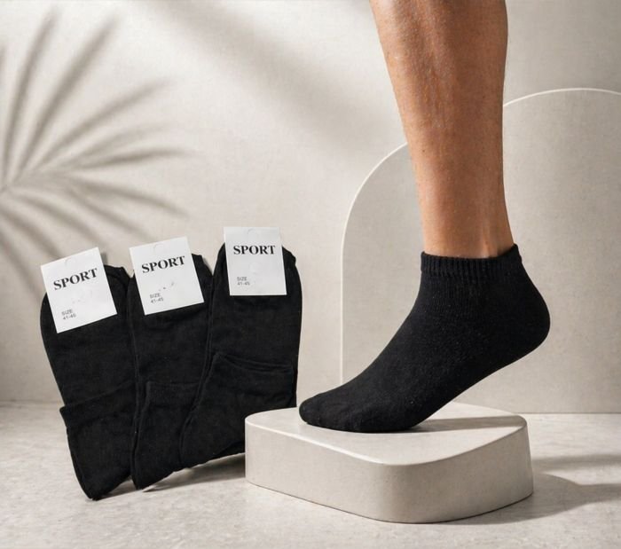 Шкарпетки Житомир "КОІ-SPORT" 037-70 стрейч чоловічі, р. 41-45 -(Чорні /короткі -чол.) -уп. 12 шт