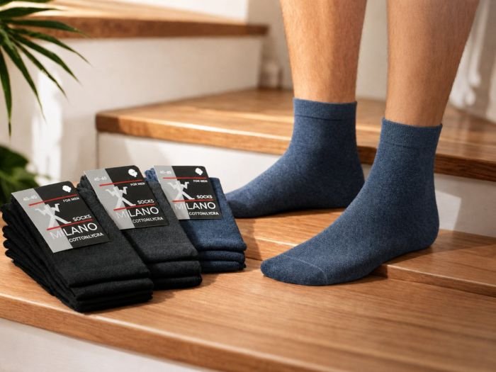 Шкарпетки Житомир "Socks MILANO" МР-005-02 стрейч-lycra чоловічі, р. 40-45 -(Середні /асорті -однотонні) -уп. 12 шт