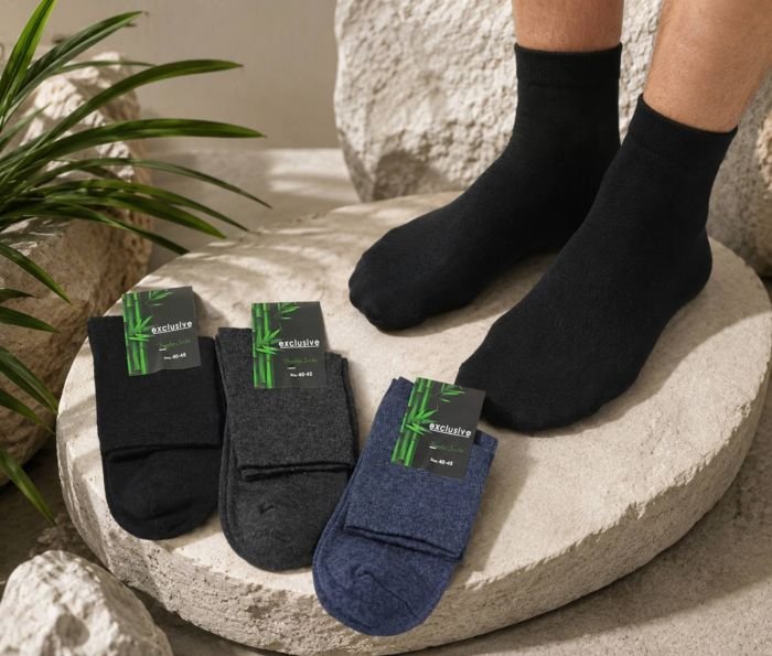 Шкарпетки Житомир "Exciusive Bambu Socks" МР-005-06 стрейч-lycra чоловічі, р. 40-45 -(Середні /асорті -однотонні) -уп. 12 шт