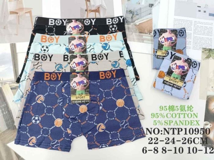Боксери дитячі "Happy Sport" 10950 cotton, р. 6-8, 8-10, 10-12 років -асорті -уп. 12 шт