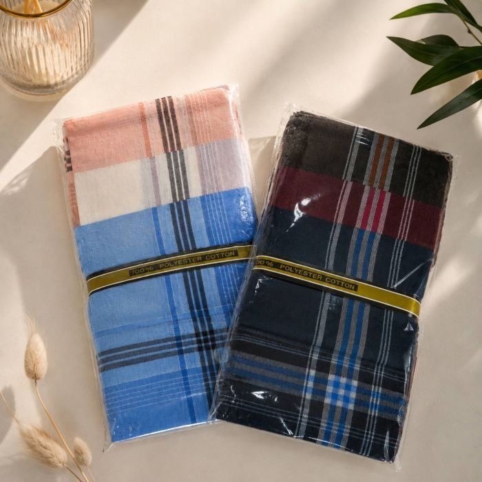 Носова хустка чоловіча 447 cotton р. 36*36 -уп. 10 шт -(випадкове асорті в упаковці -без вибору забарвлення!)