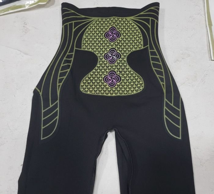 Лосини "Ластівка" 3313# демі гладкі силуетного типу коригуючою мембраною та з тейпами +з широким поясом утяжкою +з підтяжкою живота та сідниць, р. M-(42-46), L-(44-48), XL-(46-50) -(чорні)