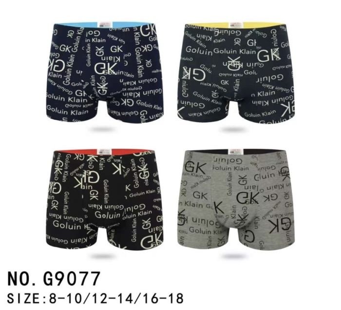 Боксери підліткові "GALVIEN KLEAIN" G-9077 cotton, р. 8-10, 12-14, 16-18 -уп. 12 шт